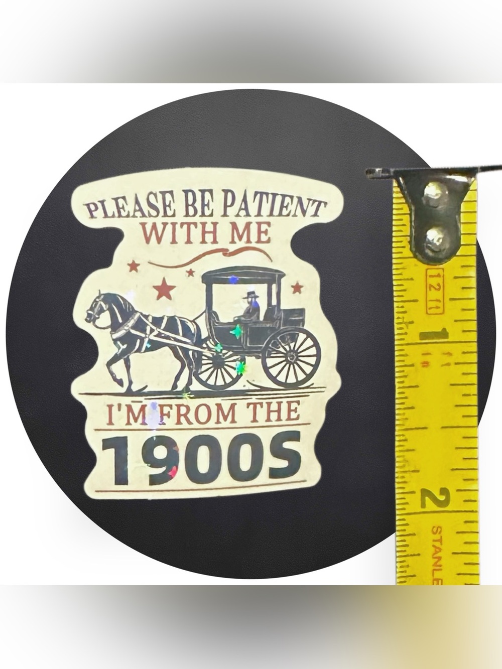 5 for $5 PLEASE BE PATIENT WITH ME…Vinyl Holographic Sticker - Picture 2 of 3